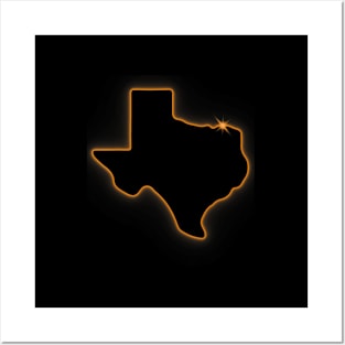 Texas Total Solar Eclipse 2024 Posters and Art